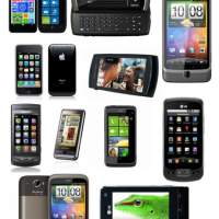 Restanten van Appel, Sony, Motorola, Nokia, HTC, Samsung, LG, Huawei-smartphone.