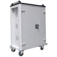 Mobile tablet cabinet on wheels for charging. WNT 33 tablet trolley