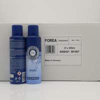 Forea Deodorant Erkek FRESH / SPORT 24s, 200ml - Made in Germany
