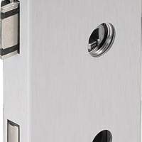 DORMAKABA glass door lock OFFICE Classic silver anodised PZ DIN right