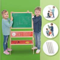 SpielMaus wooden writing and magnetic board with chalk
