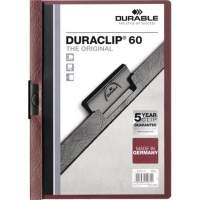 DURABLE clip folder DURACLIP 60 220931 DIN A4 hard film aubergine