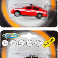 Emergency vehicles, light & sound, 7cm, 1 piece