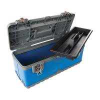 Silverline tool box 580 x 220 x 280mm, blue