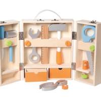 SpielMaus wooden tool case with accessories