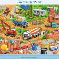Ravensburger frame puzzle work on the construction site 12 parts