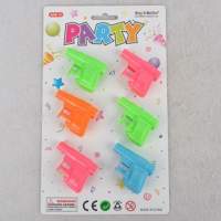 Party items water gun 6 pieces on blister, 1 blister