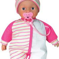 Amia wine baby with pacifier, 36cm,