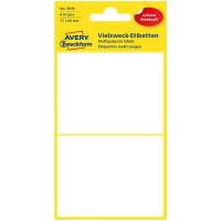 AVERY ZWECKFORM multipurpose labels 77x59xmm white 80 pieces