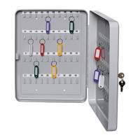 ALCO key cabinet 893 28x37x6cm for 80 keys light grey