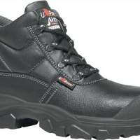 Lace-up boots EN20345 S3 SRC Jaguar UK size 39 smooth leather black plastic cap