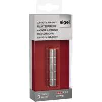 Sigel magnet SuperDym C5 GL700 cylinder 10mm silver 5 pieces/pack.