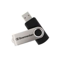 Soennecken USB-Stick 2.0 4GB schwarz/silber