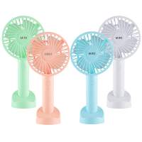 Portable Mini Handheld Small Desk Fan Cooler Cooling USB Rechargeable + WRIST
