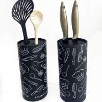 KitchenCover Knife block with removable bristle insert